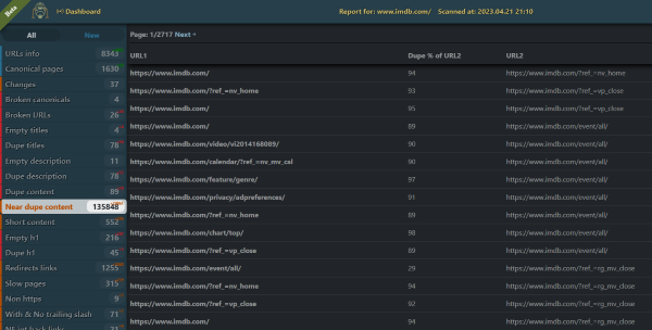 Detect Duplicate Content